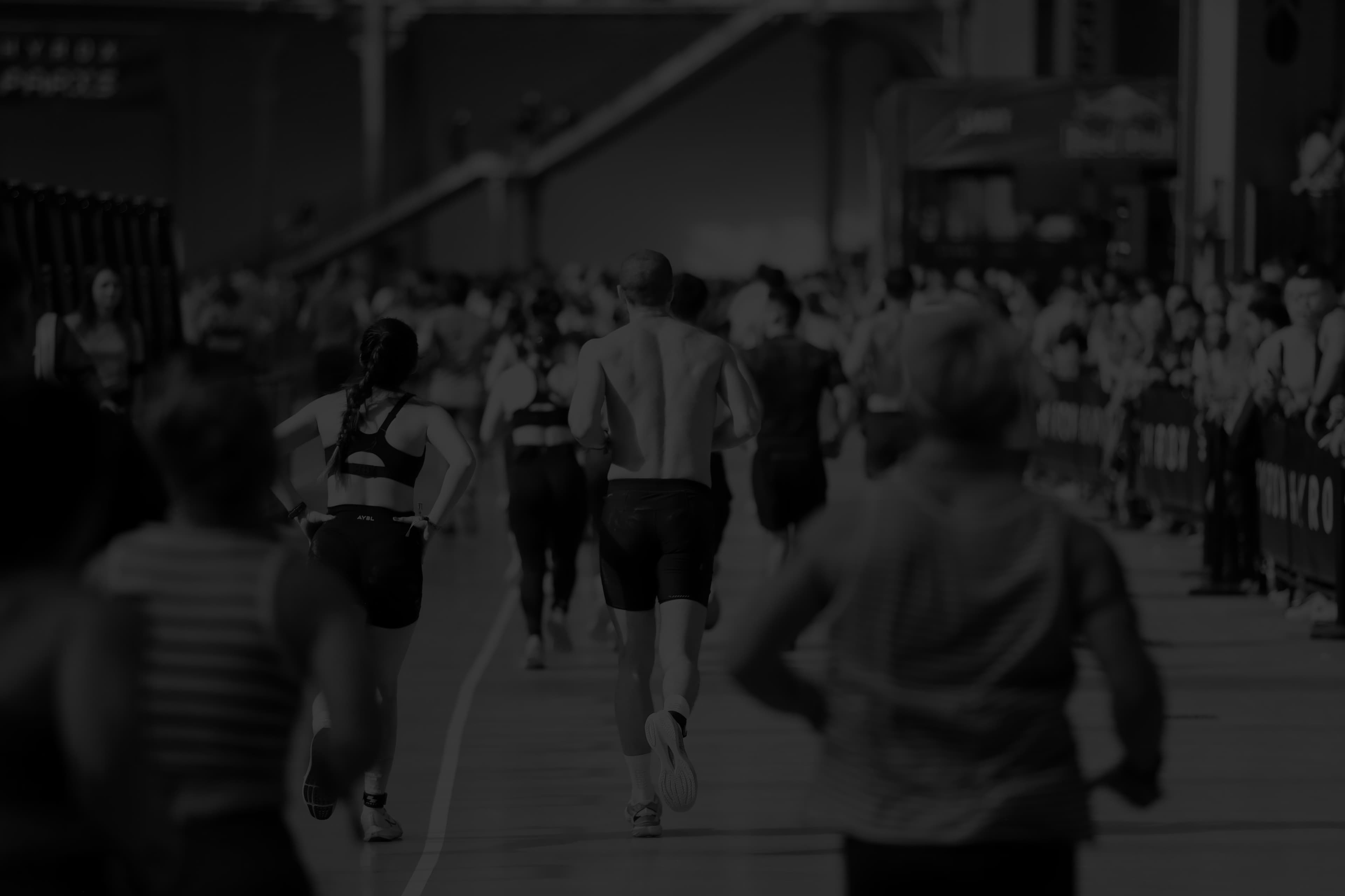 HYROX athletes preparing for race